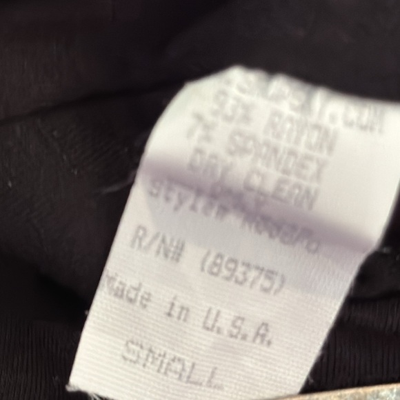 Sky Sparkly Deep V-Neck Black & Gold Asymetric Belt Detail Top Size Small NWT - Picture 8 of 10